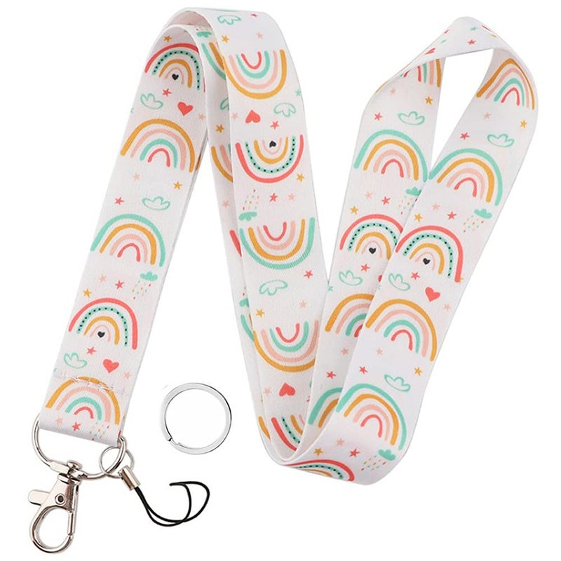 Yiflin Cute Neck Lanyard for Keys  Wallet  Id Card Holder  Cool Keychain Lanyard for Women  Men  Teacher - Image 1